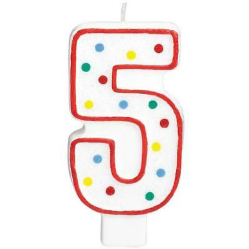 Picture of CANDLE NUMBER GIANT 5 - 13.3CM